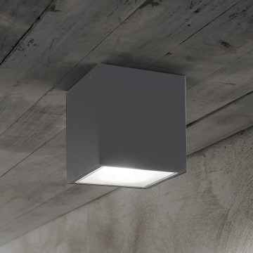 Ideal Lux - Εξωτερικό σποτ φωτιστικό TECHO 1xGU10/20W/230V 9x9 cm IP54 ανθρακί