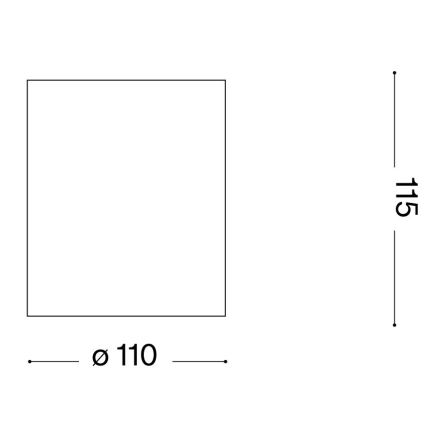 Ideal Lux - Εξωτερικό σποτ GUN 1xGU10/28W/230V IP44 μαύρο