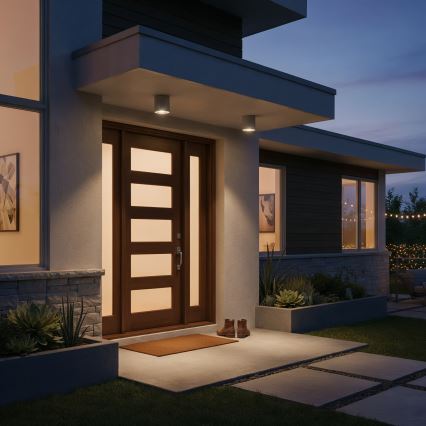 Ideal Lux - Εξωτερικό σποτ GUN 1xGU10/28W/230V Ø 11 cm IP55 καφέ