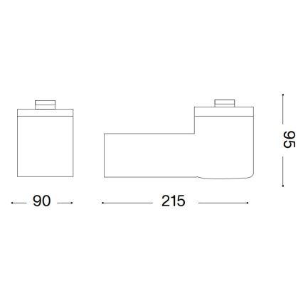 Ideal Lux - Εξωτερικό επιτοίχιο φωτιστικό CLIO 1xE27/42W/230V IP44 λευκό