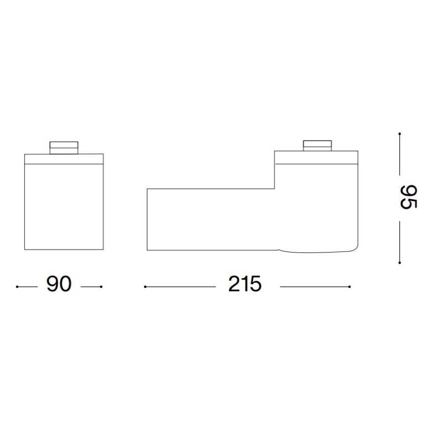 Ideal Lux - Εξωτερικό επιτοίχιο φωτιστικό CLIO 1xE27/42W/230V IP44 μαύρο