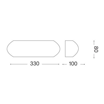 Ideal Lux - Εξωτερικό επιτοίχιο φωτιστικό GIOVE 1xE27/60W/230V IP54 ανθρακί