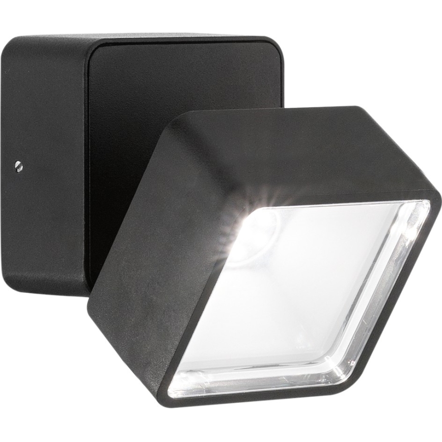 Ideal Lux - Εξωτερικό επιτοίχιο φωτιστικό LED OMEGA LED/7W/230V CRI 90 IP54 καφέ
