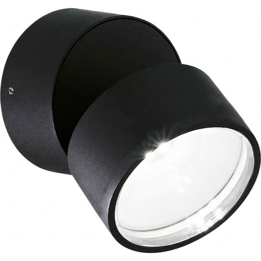 Ideal Lux - Εξωτερικό επιτοίχιο φωτιστικό LED OMEGA LED/7W/230V CRI 90 IP54 μαύρο