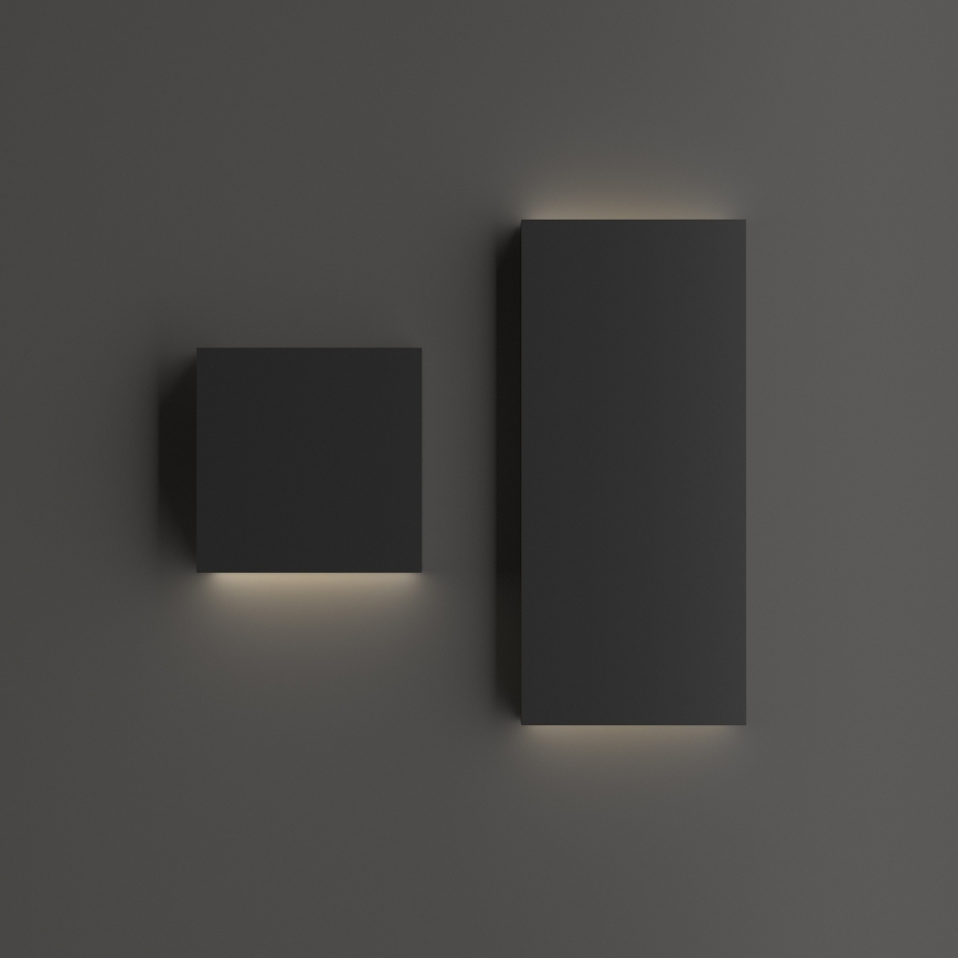 Ideal Lux - Εξωτερικό επιτοίχιο φωτιστικό LED POST-IT LED/3W/12V CRI 90 μαύρο