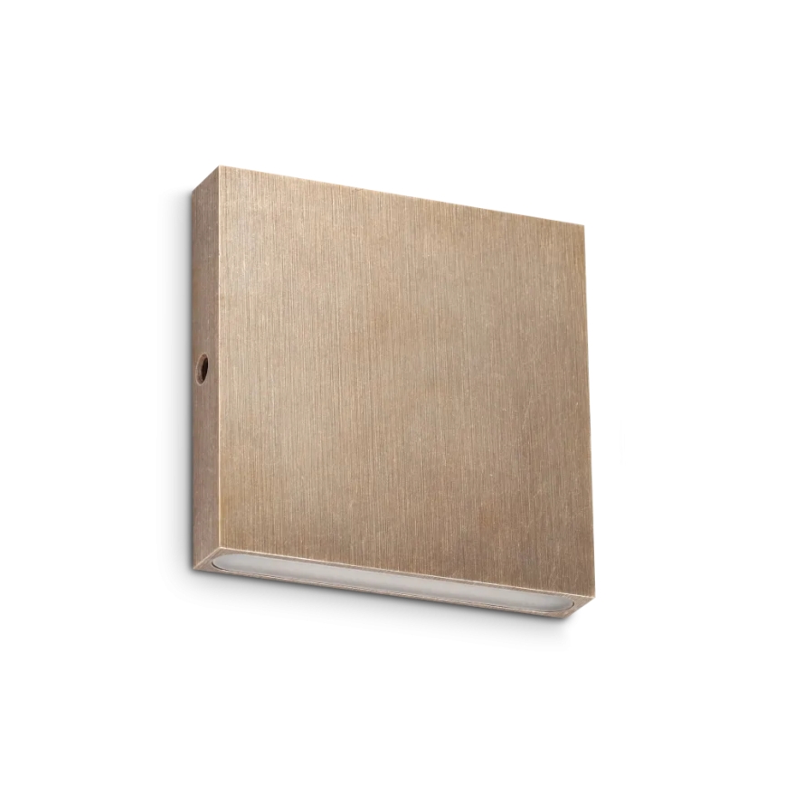 Ideal Lux - Εξωτερικό επιτοίχιο φωτιστικό LED POST-IT LED/3W/12V CRI 90 ορείχαλκος