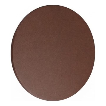 Ideal Lux - Εξωτερικό επιτοίχιο φωτιστικό LED PUNTO LED/9W/230V CRI 90 Ø 18 cm IP54 καφέ