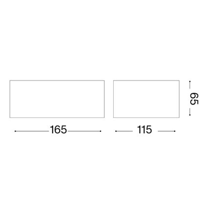 Ideal Lux - Εξωτερικό επιτοίχιο φωτιστικό TWIN 1xG9/28W/230V IP44 καφέ