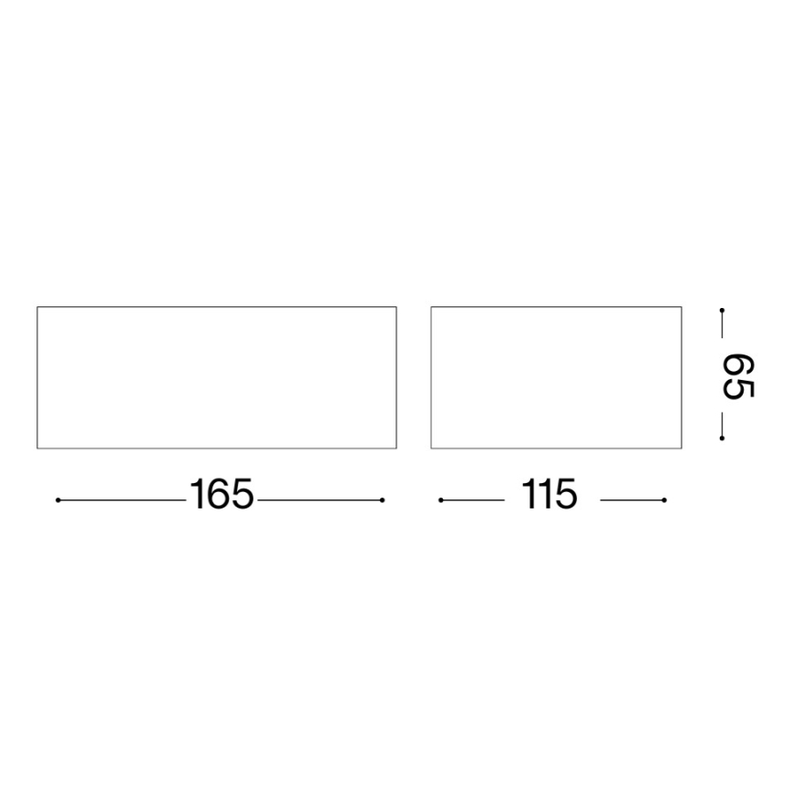 Ideal Lux - Εξωτερικό επιτοίχιο φωτιστικό TWIN 1xG9/28W/230V IP44 καφέ