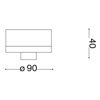 Ideal Lux - Εξωτερικό οροφής φωτιστικό CLIO 1xE27/42W/230V IP44 καφέ