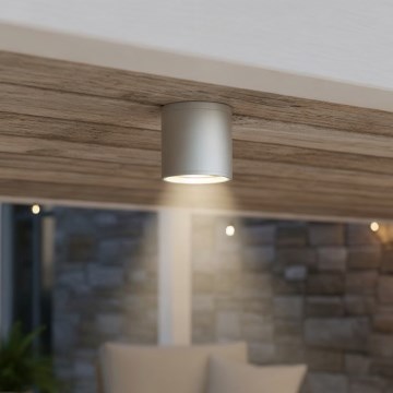 Ideal Lux - Εξωτερικός προβολέας GUN 1xGU10/28W/230V IP55 γκρι