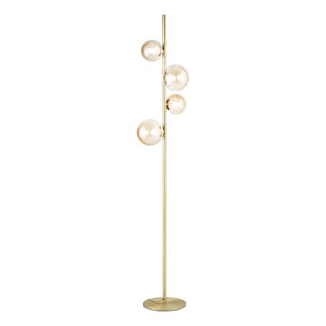 Ideal Lux - Επιδαπέδια λάμπα LED PERLAGE 4xG9/3W/230V χρυσό/φιμέ