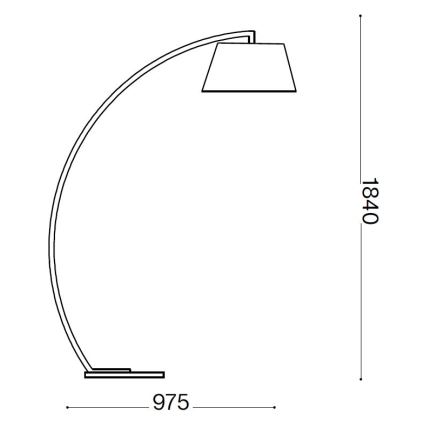 Ideal Lux - Επιδαπέδια λάμπα 1xE27/60W/230V