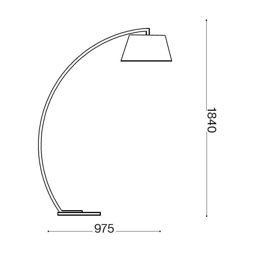 Ideal Lux - Επιδαπέδια λάμπα 1xE27/60W/230V