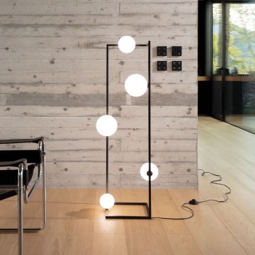 Ideal Lux - Επιδαπέδια λάμπα LED ANGOLO 5xG9/3W/230V μαύρο