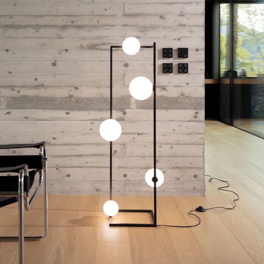 Ideal Lux - Επιδαπέδια λάμπα LED ANGOLO 5xG9/3W/230V μαύρο