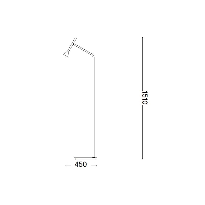 Ideal Lux - Επιδαπέδια λάμπα LED DIESIS LED/4,5W/230V CRI 95 χρυσό