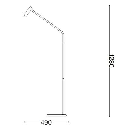 Ideal Lux - Επιδαπέδια λάμπα LED EASY LED/3,5W/230V CRI 90 λευκό
