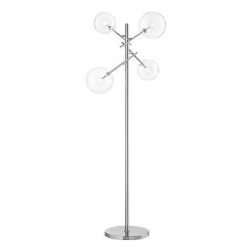 Ideal Lux - Επιδαπέδια λάμπα LED EQUINOXE 4xG4/2W/230V γυαλιστερό χρώμιο/διαφανές