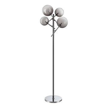 Ideal Lux - Επιδαπέδια λάμπα LED EQUINOXE 4xG4/2W/230V γυαλιστερό χρώμιο/φιμέ