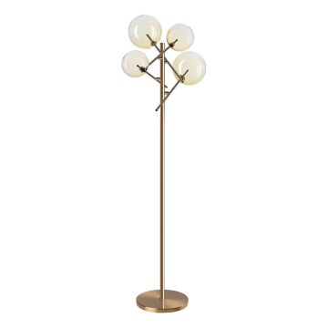 Ideal Lux - Επιδαπέδια λάμπα LED EQUINOXE 4xG4/2W/230V ορείχαλκος/φιμέ