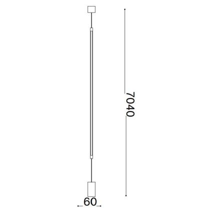 Ideal Lux - Επιδαπέδια λάμπα LED FILO LED/14W/230V 2700K CRI 90 ορείχαλκος