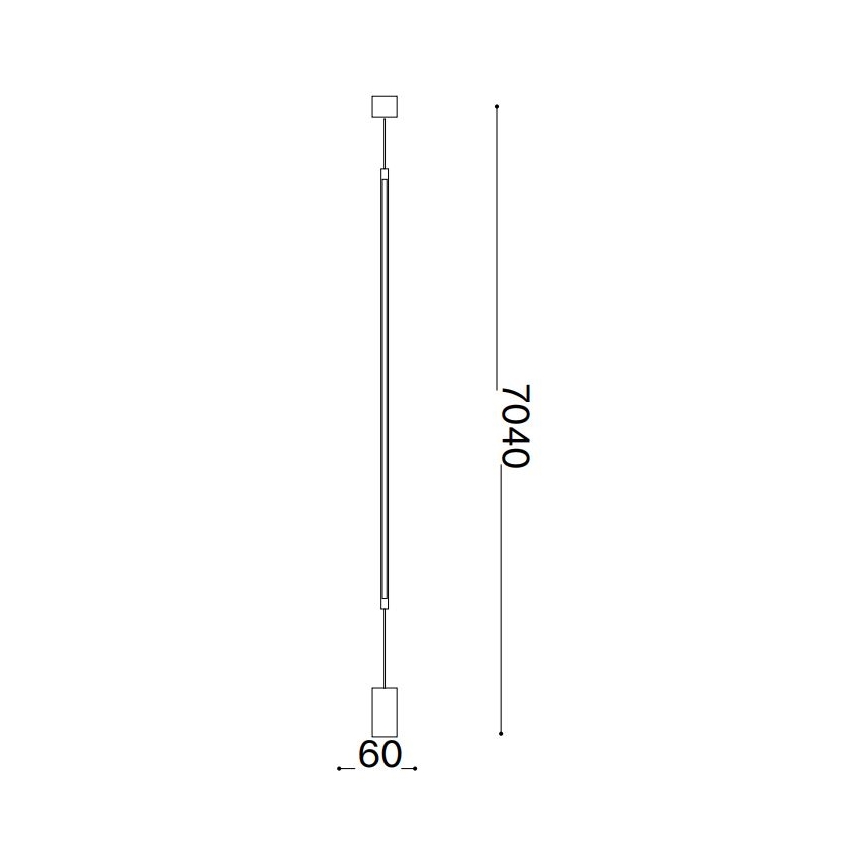 Ideal Lux - Επιδαπέδια λάμπα LED FILO LED/14W/230V 2700K CRI 90 ορείχαλκος