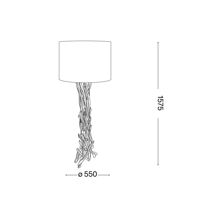 Ideal Lux - Επιδαπέδιο φωτιστικό DRIFTWOOD 1xE27/60W/230V guava