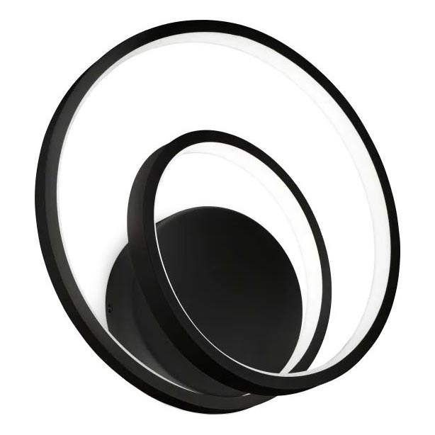 Ideal Lux - Επιτοίχιο φωτιστικό dimming LED OZ LED/28W/230V CRI 90 μαύρο