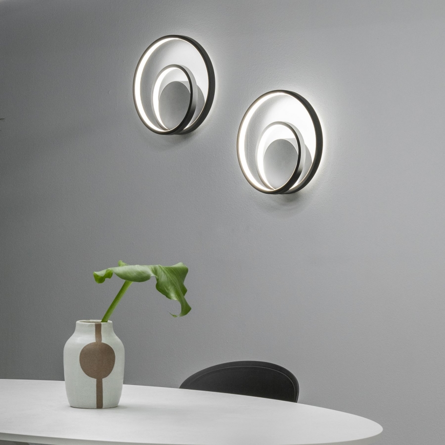 Ideal Lux - Επιτοίχιο φωτιστικό dimming LED OZ LED/28W/230V CRI 90 μαύρο