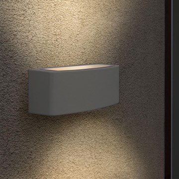 Ideal Lux - Επιτοίχιο φωτιστικό εξωτερικού χώρου ANDROMEDA 1xE27/60W/230V IP55 ανθρακί