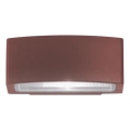 Ideal Lux - Επιτοίχιο φωτιστικό εξωτερικού χώρου ANDROMEDA 1xE27/60W/230V IP55 καφέ