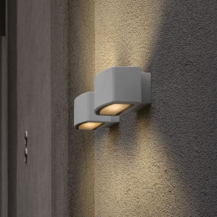 Ideal Lux - Επιτοίχιο φωτιστικό εξωτερικού χώρου ANDROMEDA 1xE27/60W/230V IP55 λευκό
