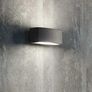 Ideal Lux - Επιτοίχιο φωτιστικό εξωτερικού χώρου ANDROMEDA 1xE27/60W/230V IP55 μαύρο