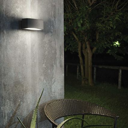Ideal Lux - Επιτοίχιο φωτιστικό εξωτερικού χώρου ANDROMEDA 1xE27/60W/230V IP55 μαύρο