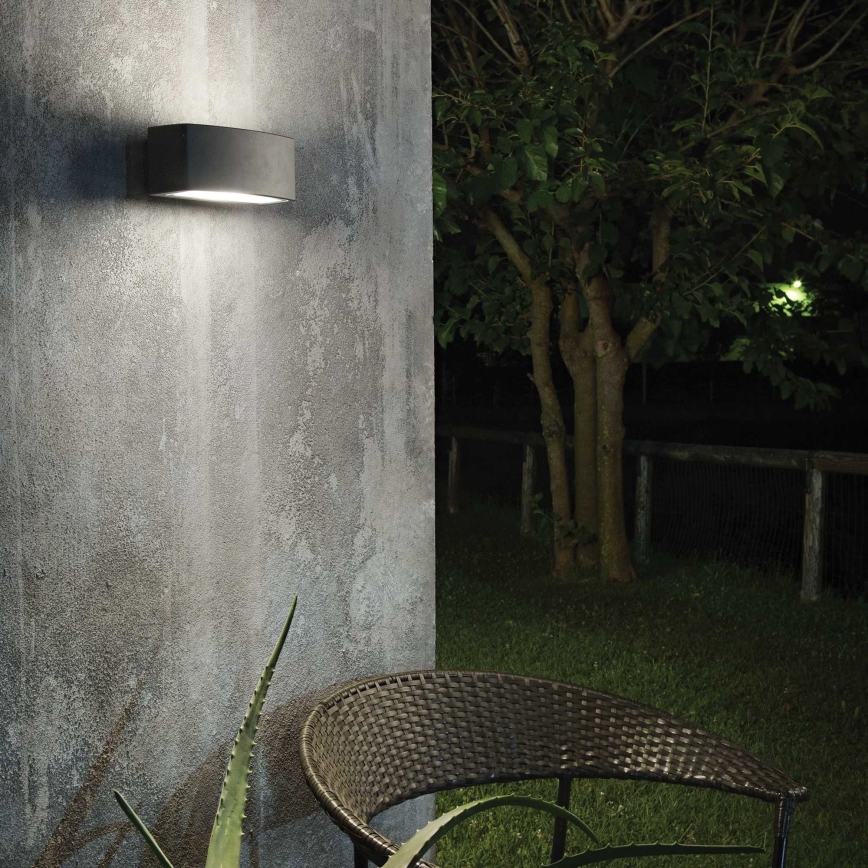Ideal Lux - Επιτοίχιο φωτιστικό εξωτερικού χώρου ANDROMEDA 1xE27/60W/230V IP55 μαύρο