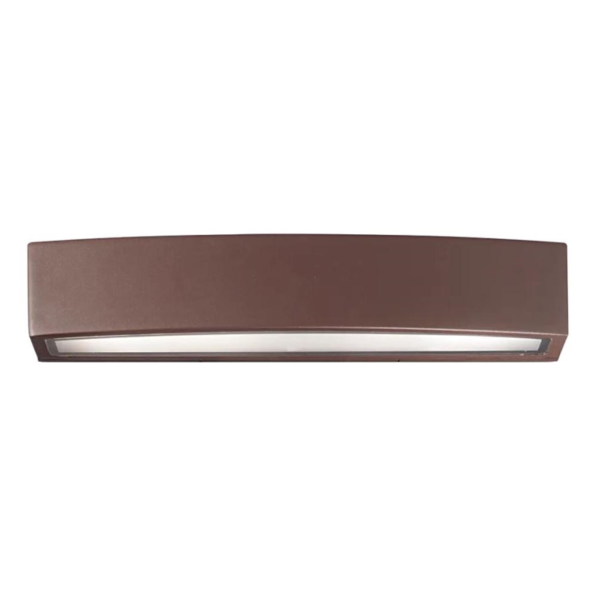Ideal Lux - Επιτοίχιο φωτιστικό εξωτερικού χώρου ANDROMEDA 2xE27/60W/230V IP55 καφέ