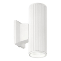 Ideal Lux - Επιτοίχιο φωτιστικό εξωτερικού χώρου BASE 2xGU10/28W/230V IP44 λευκό