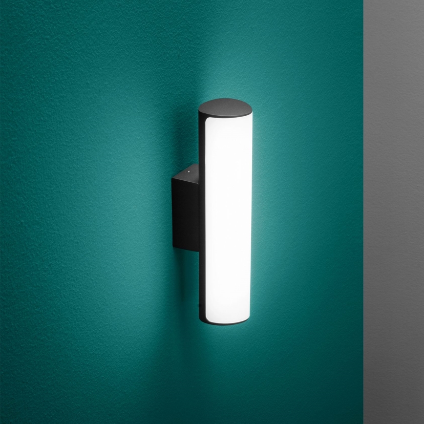 Ideal Lux - Επιτοίχιο φωτιστικό εξωτερικού χώρου LED ETERE LED/9,5W/230V 3000K CRI 90 IP44 μαύρο
