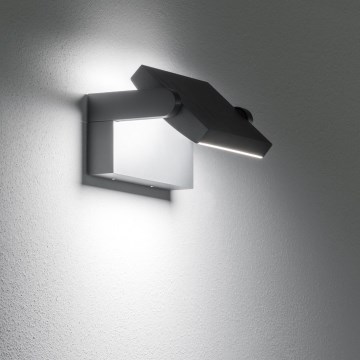Ideal Lux - Επιτοίχιο φωτιστικό εξωτερικού χώρου LED SWIPE LED/21W/230V CRI 90 IP54 μαύρο