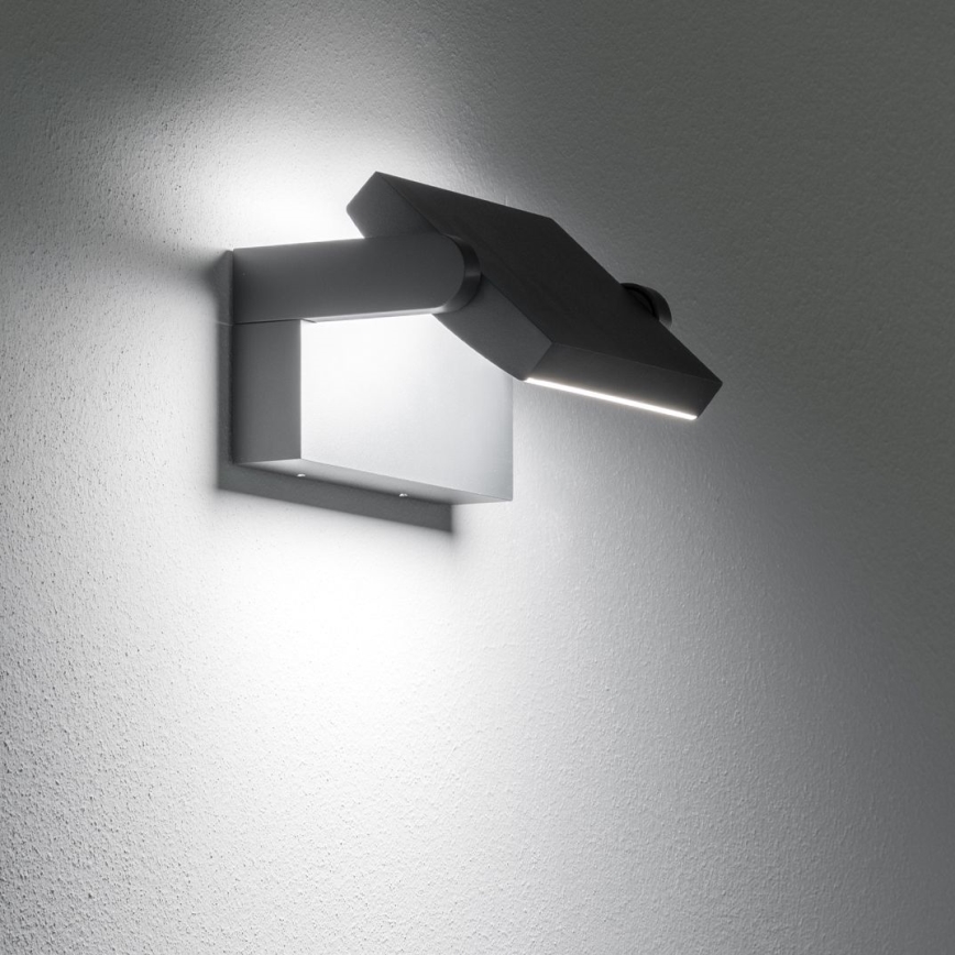 Ideal Lux - Επιτοίχιο φωτιστικό εξωτερικού χώρου LED SWIPE LED/21W/230V CRI 90 IP54 μαύρο