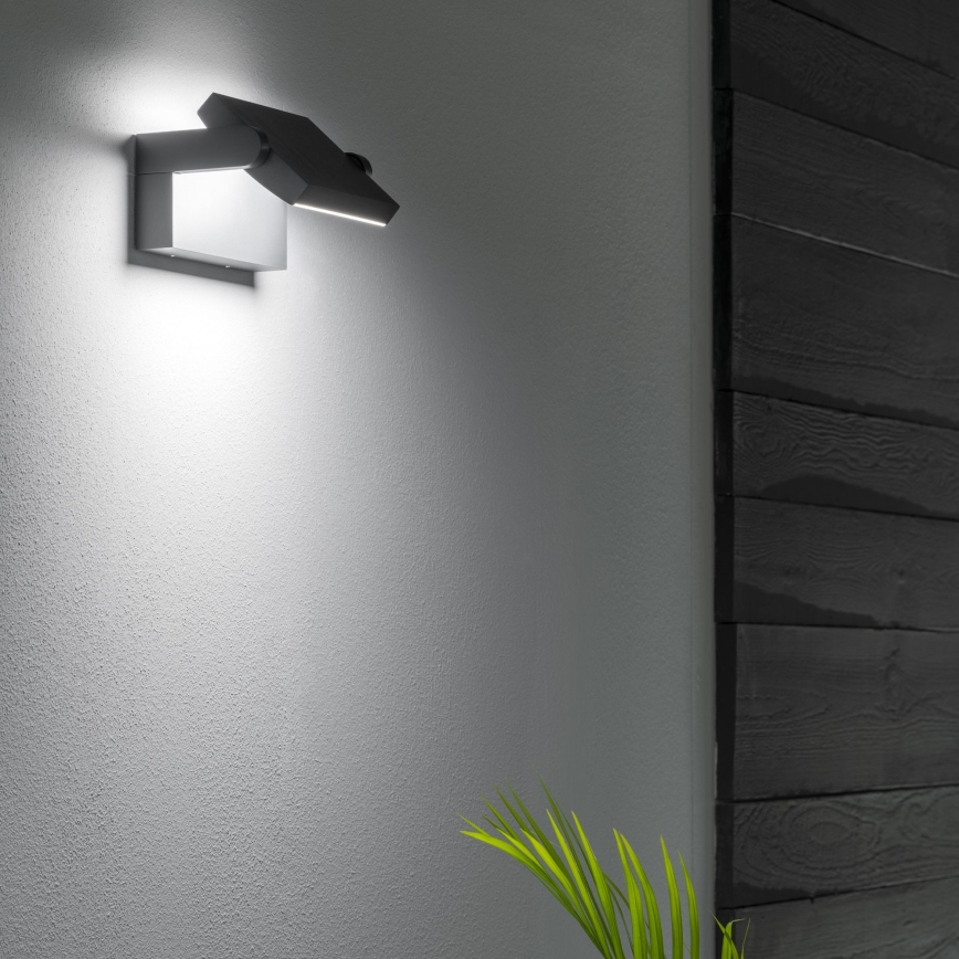 Ideal Lux - Επιτοίχιο φωτιστικό εξωτερικού χώρου LED SWIPE LED/21W/230V CRI 90 IP54 μαύρο