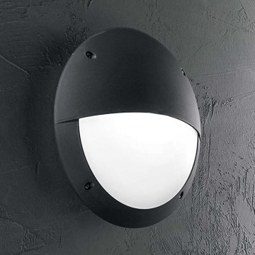 Ideal Lux - Επιτοίχιο φωτιστικό εξωτερικού χώρου LUCIA 1xE27/23W/230V IP66 μαύρο