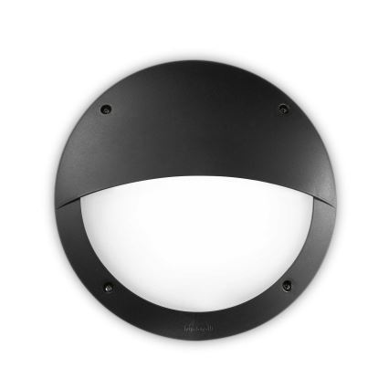 Ideal Lux - Επιτοίχιο φωτιστικό εξωτερικού χώρου LUCIA 1xE27/23W/230V IP66 μαύρο