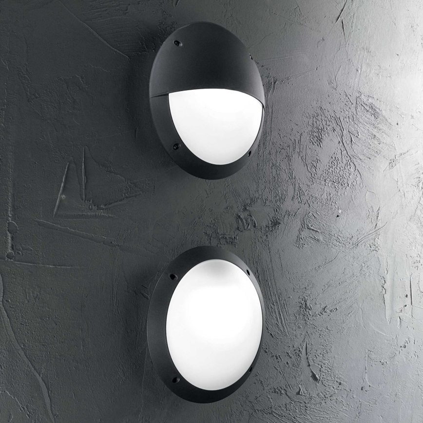 Ideal Lux - Επιτοίχιο φωτιστικό εξωτερικού χώρου LUCIA 1xE27/23W/230V IP66 μαύρο