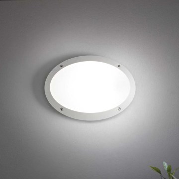 Ideal Lux - Επιτοίχιο φωτιστικό εξωτερικού χώρου MADDI 1xE27/23W/230V IP66 λευκό