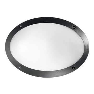 Ideal Lux - Επιτοίχιο φωτιστικό εξωτερικού χώρου MADDI 1xE27/23W/230V IP66 μαύρο