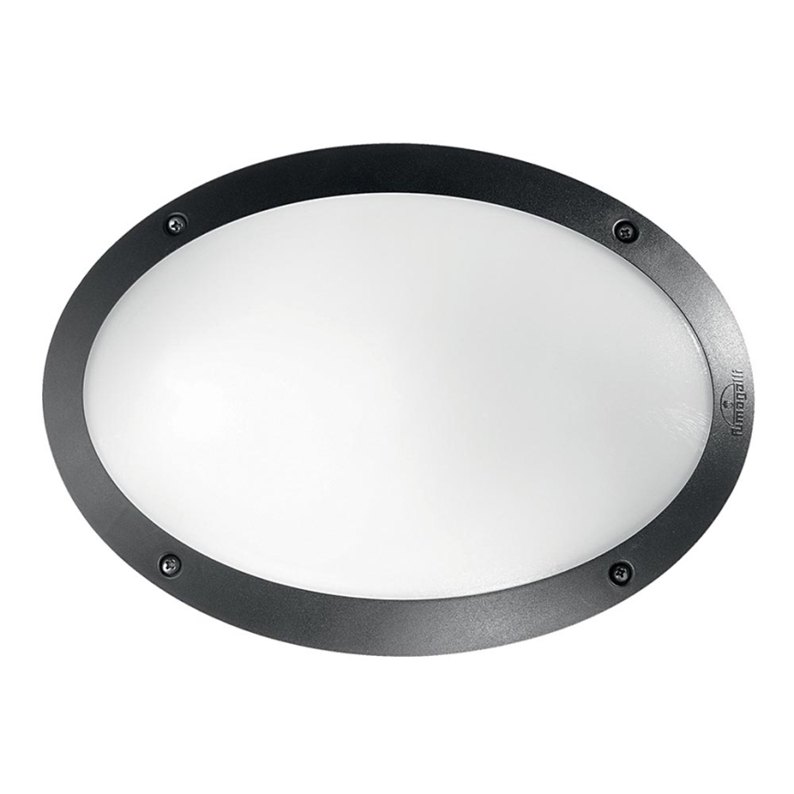 Ideal Lux - Επιτοίχιο φωτιστικό εξωτερικού χώρου MADDI 1xE27/23W/230V IP66 μαύρο