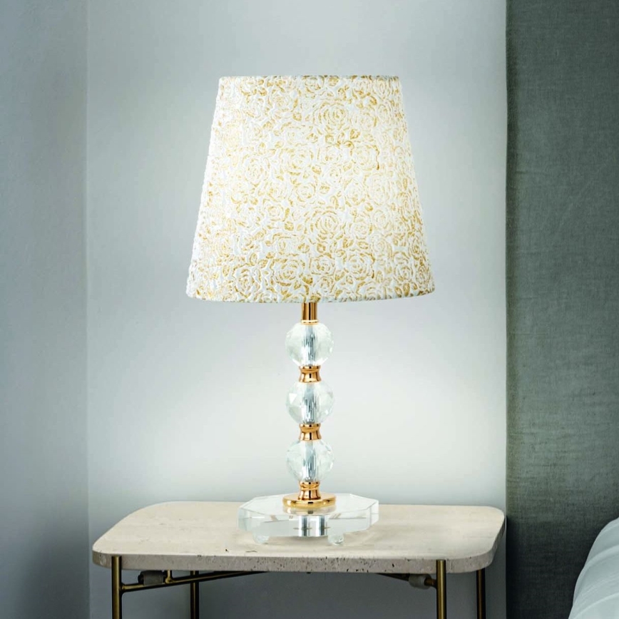 Ideal Lux - Επιτραπέζια κρυστάλλινη λάμπα QUEEN 1xE27/60W/230V χρυσό