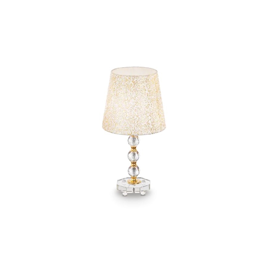 Ideal Lux - Επιτραπέζια κρυστάλλινη λάμπα QUEEN 1xE27/60W/230V χρυσό